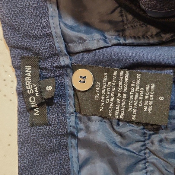 Mario serrati pants blue color size 8 - Picture 5 of 6